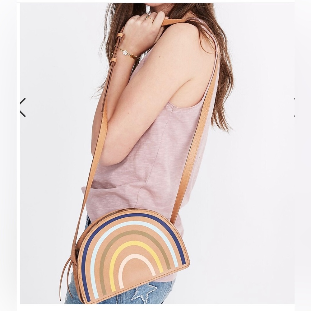 The Simple Half-Moon Crossbody Bag: Rainbow Edition